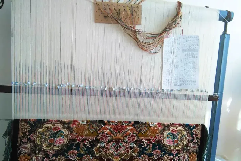 تفاوت چله پشم و چله ابریشم در قالی بافی