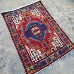 فرش-دستباف-نهاوندی-زمینه-قرمز-0152